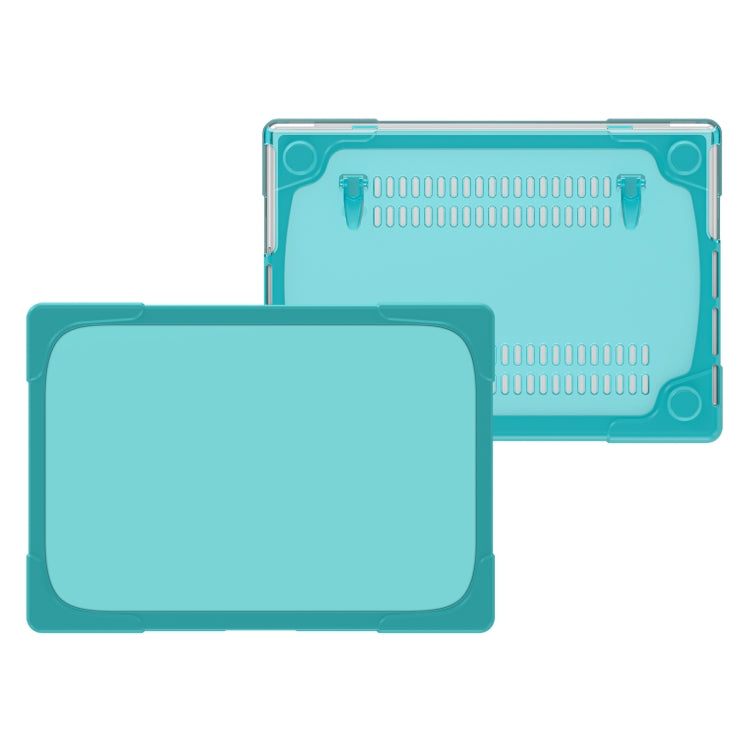 TPU + PC Two Color Laptop Protective Case For MacBook Pro 14.2 inch A2442 2021(Light Blue) - MacBook Pro Cases by PMC TechLife | Online Shopping South Africa | PMC TechLife