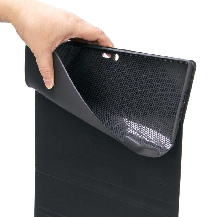 SF109 Tree Texture Bluetooth Keyboard Leather Case For Microsoft Surface Pro 4 / 5 / 6 / 7(Black + Black) - free shipping - PMC TechLife - Order now!