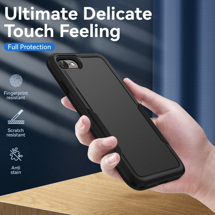 For iPhone SE 2022 / SE 2020 / 8 / 7 Pioneer Armor Heavy Duty PC + TPU Phone Case(Black) - iPhone SE 2022 / 2020 / 8 / 7 Cases by PMC TechLife | Online Shopping South Africa | PMC TechLife
