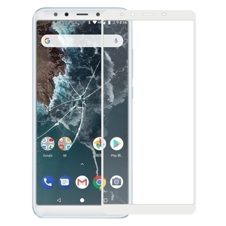Front Screen Outer Glass Lens with OCA Optically Clear Adhesive for Xiaomi Mi 6X(White) - free shipping - PMC TechLife - Order now!