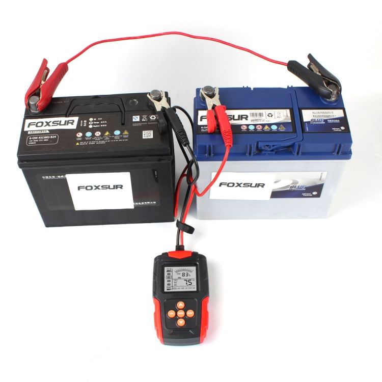 FOXSUR FBT200 12V / 24V Car Battery Tester (Red) - Electronic Test by FOXSUR | Online Shopping South Africa | PMC TechLife | Buy Now Pay Later Mobicred