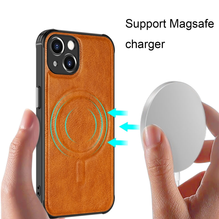 For iPhone 13 Crazy Horse Cowhide Leather Magnetic Phone Case(Blue) - free shipping - PMC TechLife - Order now!