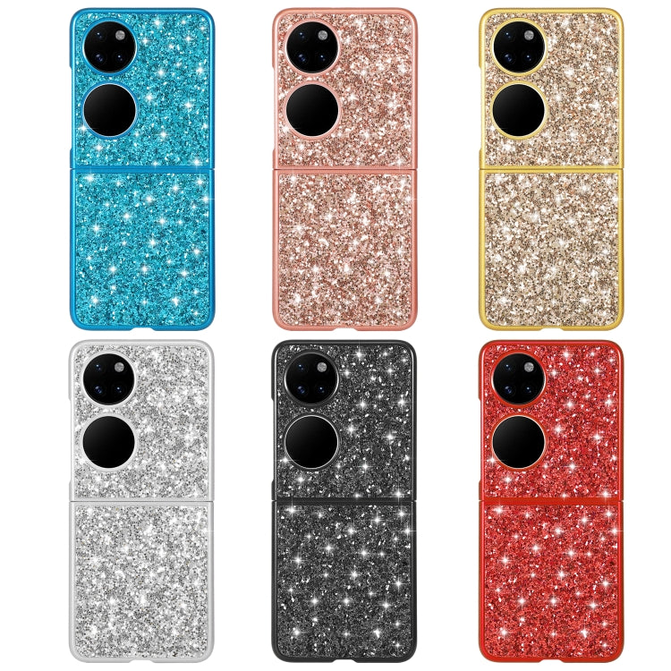 For Huawei P50 Pocket Glitter Powder Shockproof TPU Folding Phone Case(Rose Gold) - free shipping - PMC TechLife - Order now!