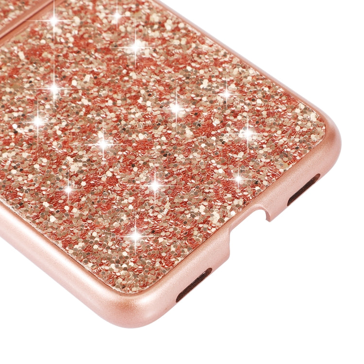 For Huawei P50 Pocket Glitter Powder Shockproof TPU Folding Phone Case(Rose Gold) - free shipping - PMC TechLife - Order now!