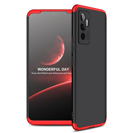 For vivo V23e 5G GKK Three Stage Splicing PC Phone Case(Black Red) - vivo Cases by GKK | Online Shopping South Africa | PMC Jewellery | Buy Now Pay Later Mobicred