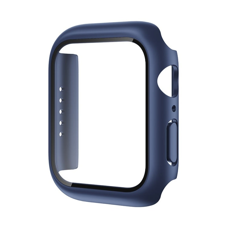 ROCK 2 in 1 PC Frame + Film Protector Case For  Apple Watch Series 6 & SE & 5 & 4 44mm(Blue) - Watch Cases by ROCK | Online Shopping South Africa | PMC Jewellery | Buy Now Pay Later Mobicred