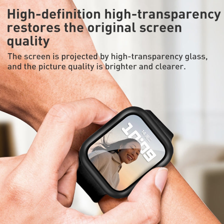 ROCK 2 in 1 PC Frame + Film Protector Case For  Apple Watch Series 6 & SE & 5 & 4 44mm(Blue) - Watch Cases by ROCK | Online Shopping South Africa | PMC TechLife | Buy Now Pay Later Mobicred