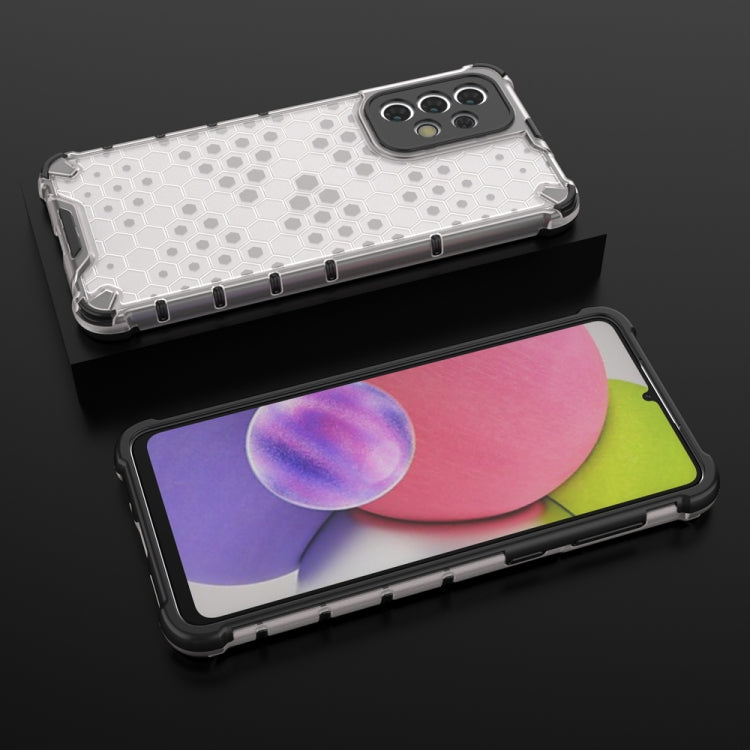 For Samsung Galaxy A33 5G Shockproof Honeycomb PC + TPU Phone Case(White) - Galaxy Phone Cases by PMC TechLife | Online Shopping South Africa | PMC TechLife | Buy Now Pay Later Mobicred