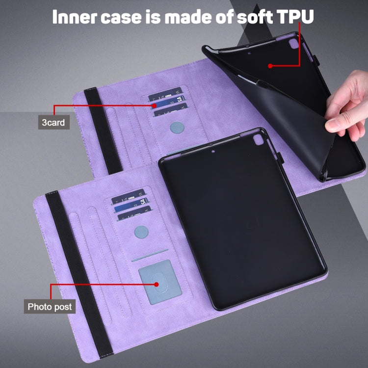 For Amazon Kindle Parperwhite 5 2021 11th Gen. Peacock Embossed Pattern Leather Tablet Case(Purple) - free shipping - PMC TechLife - Order now!