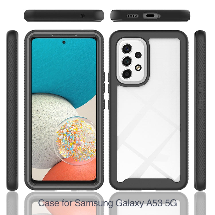 For Samsung Galaxy A53 5G Starry Sky Solid Color Series PC + TPU Phone Case with PET Film(Black) - free shipping - PMC TechLife - Order now!