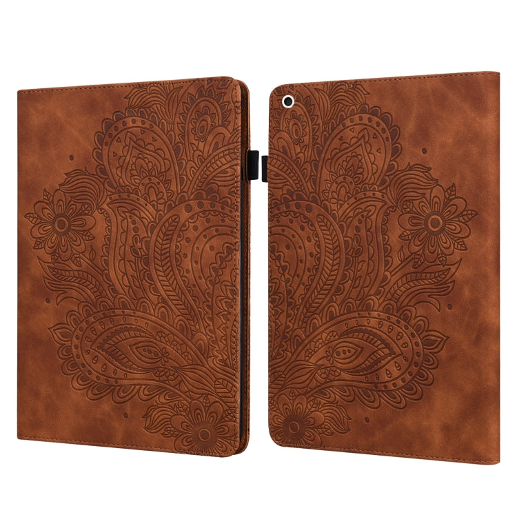 Peacock Embossed Pattern TPU + PU Leather Smart Tablet Case with Sleep / Wake-up For iPad 10.2 2019 / Pro 10.5 inch(Brown) - iPad Pro 10.5 inch Cases by PMC TechLife | Online Shopping South Africa | PMC TechLife | Buy Now Pay Later Mobicred