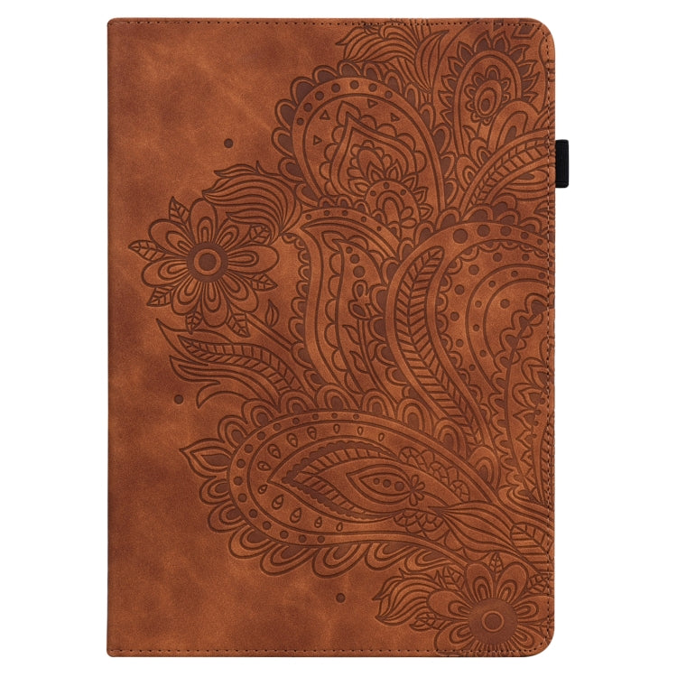 Peacock Embossed Pattern TPU + PU Leather Smart Tablet Case with Sleep / Wake-up For iPad 10.2 2019 / Pro 10.5 inch(Brown) - iPad Pro 10.5 inch Cases by PMC TechLife | Online Shopping South Africa | PMC TechLife | Buy Now Pay Later Mobicred