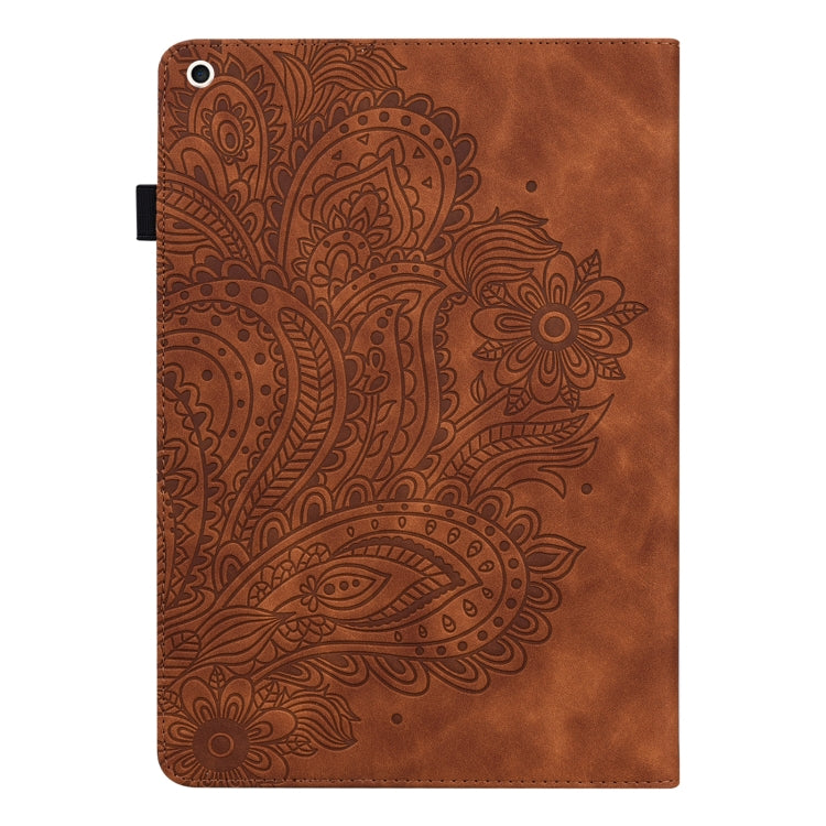 Peacock Embossed Pattern TPU + PU Leather Smart Tablet Case with Sleep / Wake-up For iPad 10.2 2019 / Pro 10.5 inch(Brown) - iPad Pro 10.5 inch Cases by PMC TechLife | Online Shopping South Africa | PMC TechLife | Buy Now Pay Later Mobicred