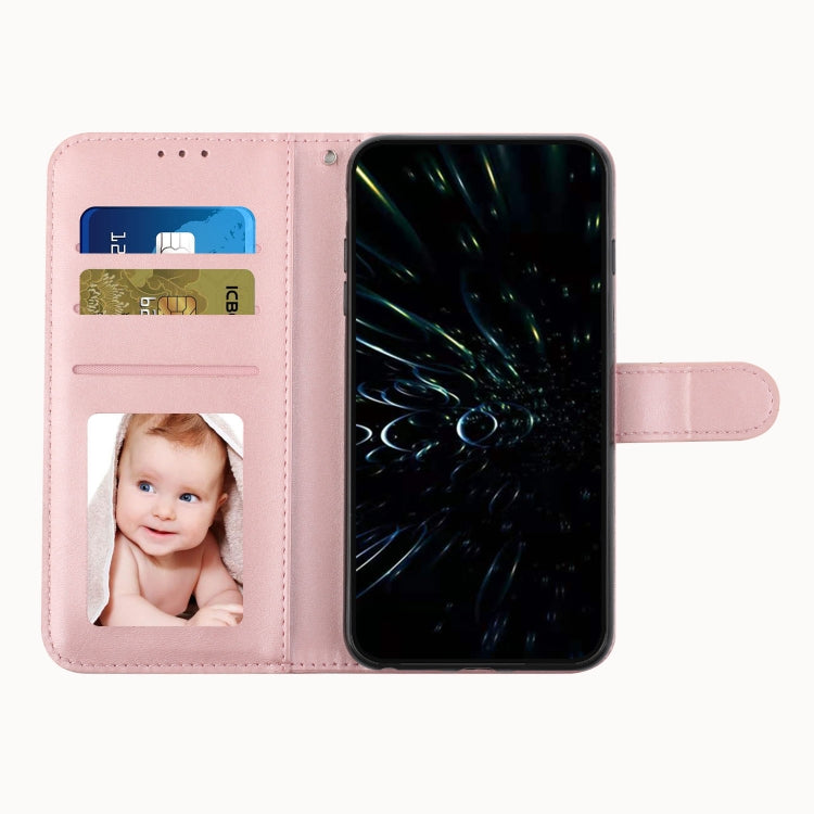 For Samsung Galaxy A23 Stitching Calf Texture Buckle Leather Phone Case(Pink) - Galaxy Phone Cases by PMC TechLife | Online Shopping South Africa | PMC TechLife | Buy Now Pay Later Mobicred