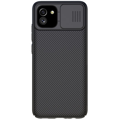 For Samsung Galaxy A03 NILLKIN Black Mirror Series Camshield PC Phone Case(Black) - Galaxy Phone Cases by NILLKIN | Online Shopping South Africa | PMC Jewellery