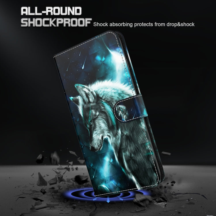 For Samsung Galaxy A13 4G 3D Painting Pattern TPU + PU Leather Phone Case(Wolf) - free shipping - PMC TechLife - Order now!