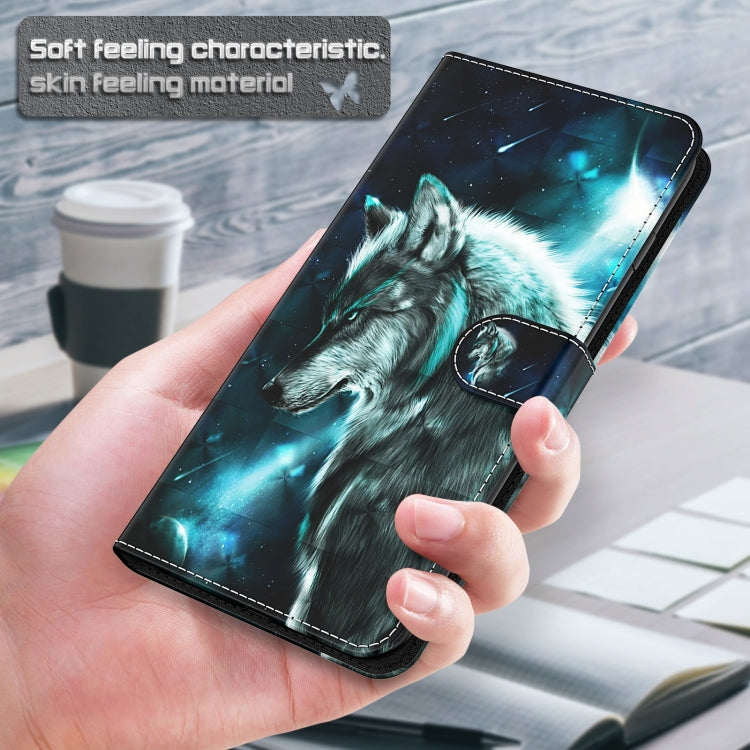 For Samsung Galaxy A52 5G / A52s 5G 3D Painting Pattern TPU + PU Leather Phone Case(Wolf) - free shipping - PMC TechLife - Order now!