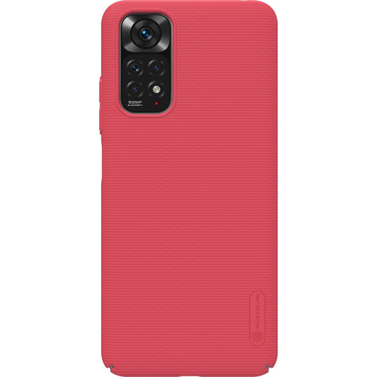 For Xiaomi Redmi Note 11 4G Global NILLKIN Frosted PC Phone Case(Red) - Xiaomi Cases by NILLKIN | Online Shopping South Africa | PMC Jewellery