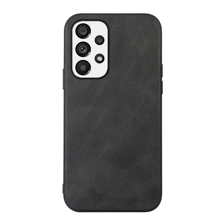 For Samsung Galaxy A23 4G Cowhide Texture PU Phone Case(Black) - Galaxy Phone Cases by PMC TechLife | Online Shopping South Africa | PMC TechLife | Buy Now Pay Later Mobicred