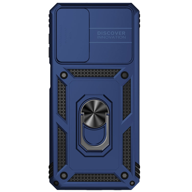 For Samsung Galaxy A23 Sliding Camshield Holder Phone Case(Blue) - Galaxy Phone Cases by PMC TechLife | Online Shopping South Africa | PMC TechLife | Buy Now Pay Later Mobicred