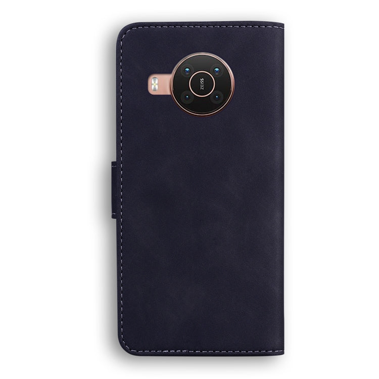 For Nokia X10 / X20 Skin Feel Pure Color Flip Leather Phone Case(Black) - Nokia Cases by PMC TechLife | Online Shopping South Africa | PMC TechLife