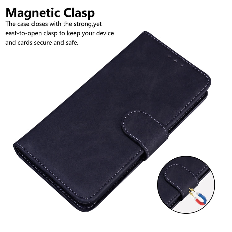 For Nokia X10 / X20 Skin Feel Pure Color Flip Leather Phone Case(Black) - Nokia Cases by PMC TechLife | Online Shopping South Africa | PMC TechLife