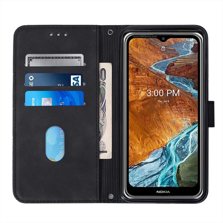 For Samsung Galaxy A13 4G Crossbody 3D Embossed Flip Leather Phone Case(Black) - Galaxy Phone Cases by PMC TechLife | Online Shopping South Africa | PMC TechLife | Buy Now Pay Later Mobicred