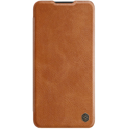 For Samsung Galaxy A73 5G NILLKIN QIN Series Pro Sliding Camera Cover Design Leather Phone Case(Brown) - Galaxy Phone Cases by NILLKIN | Online Shopping South Africa | PMC Jewellery