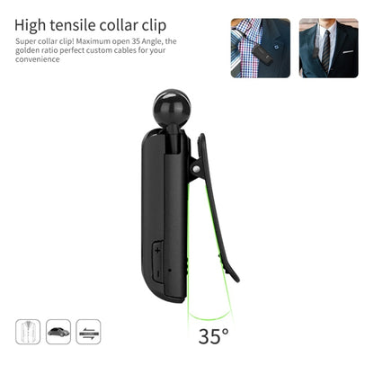 Fineblue F990 CVC6.0 Noise Reduction Lavalier Bluetooth Earphone, Support Vibration Reminder(Black) - Bluetooth Earphone by Fineblue | Online Shopping South Africa | PMC Jewellery | Buy Now Pay Later Mobicred