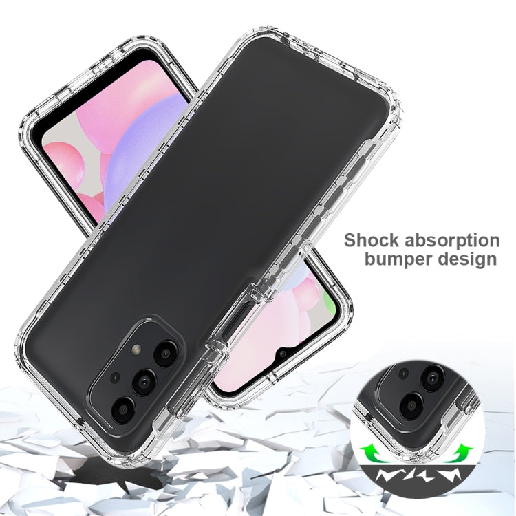 For Samsung Galaxy A13 4G Full Body Shockproof Clear Gradient Phone Case(Black) - free shipping - PMC TechLife - Order now!