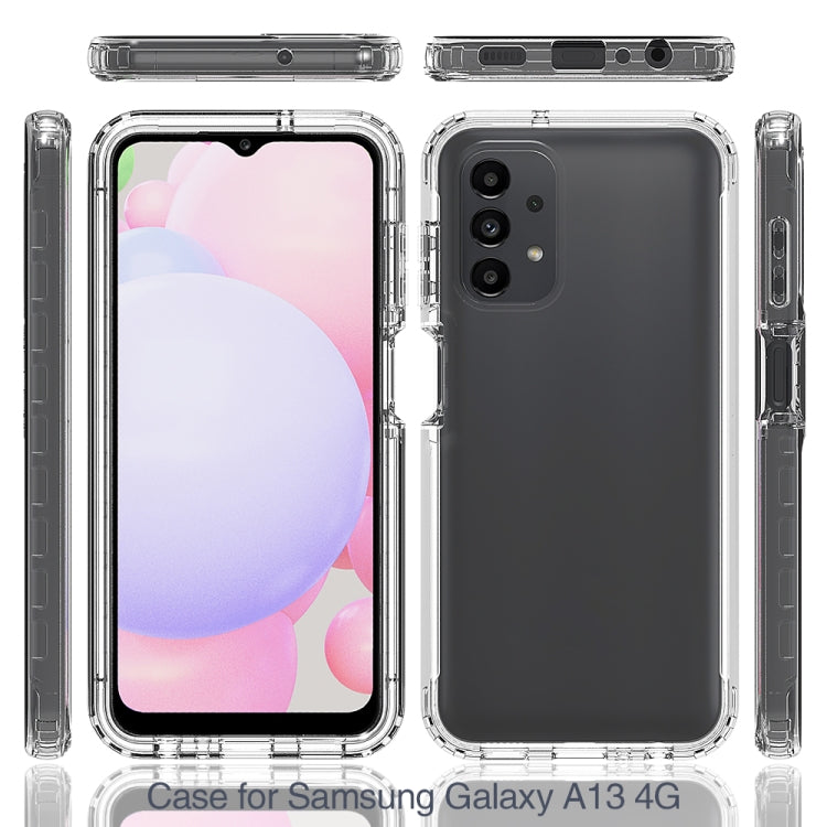 For Samsung Galaxy A13 4G Full Body Shockproof Clear Gradient Phone Case(Blue) - Galaxy Phone Cases by PMC TechLife | Online Shopping South Africa | PMC TechLife | Buy Now Pay Later Mobicred