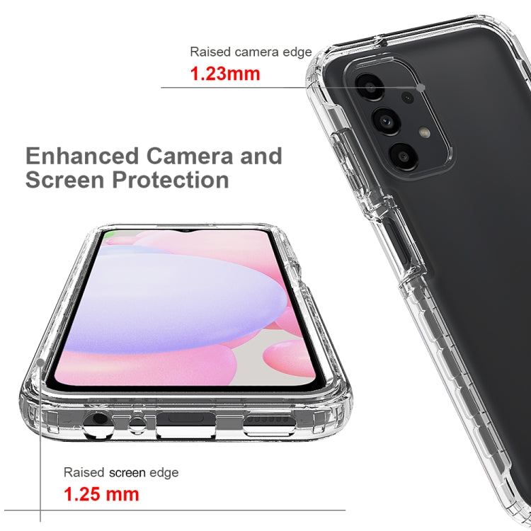 For Samsung Galaxy A13 4G Full Body Shockproof Clear Gradient Phone Case(Blue) - Galaxy Phone Cases by PMC TechLife | Online Shopping South Africa | PMC TechLife | Buy Now Pay Later Mobicred