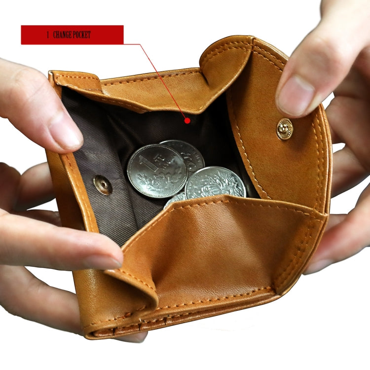 3537 Folding Short RFID Anti-Theft Genuine Leather Coin Purse for Ladies(Blue) - free shipping - PMC TechLife - Order now!