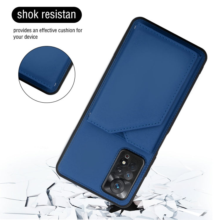 For Xiaomi Redmi Note 11 Pro Global Skin Feel PU + TPU + PC Phone Case(Blue) - free shipping - PMC TechLife - Order now!