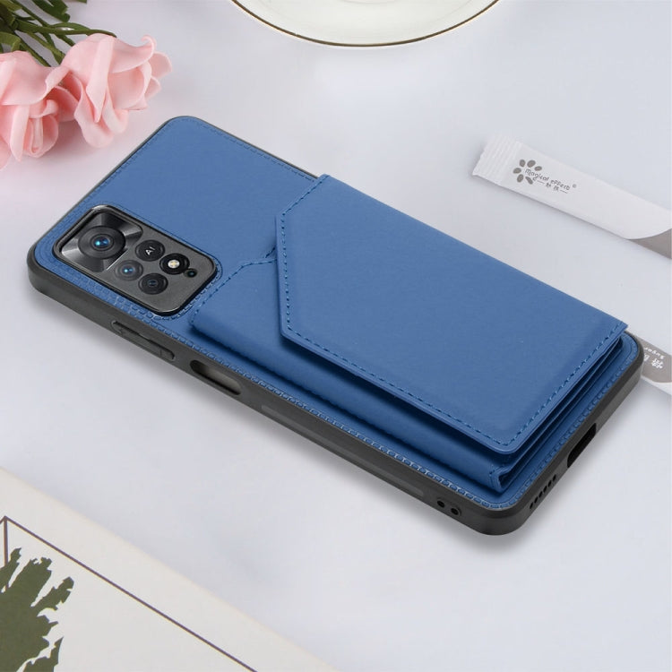 For Xiaomi Redmi Note 11 Pro Global Skin Feel PU + TPU + PC Phone Case(Blue) - free shipping - PMC TechLife - Order now!