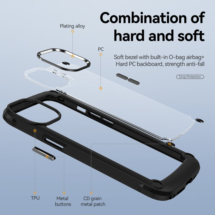 For iPhone 13 TPU + PC Lens Protection Phone Case(Black) - iPhone 13 Cases by PMC TechLife | Online Shopping South Africa | PMC TechLife | Buy Now Pay Later Mobicred