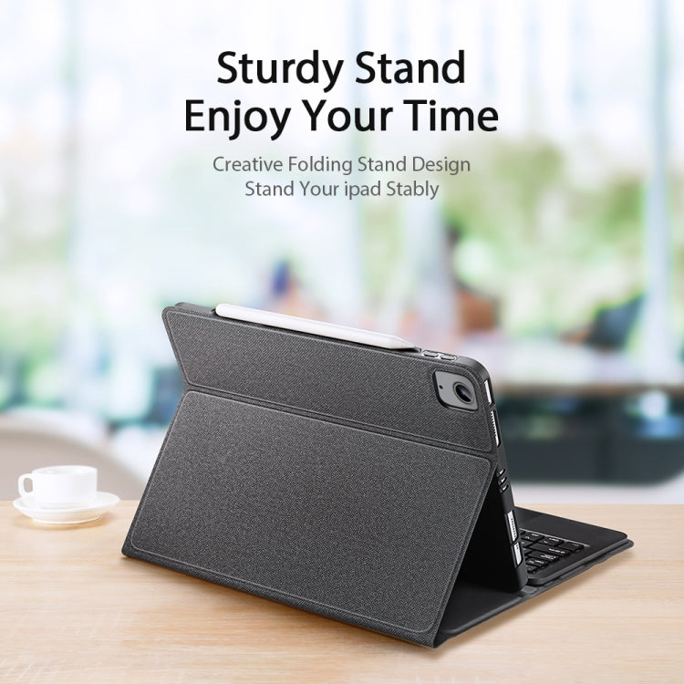 DUX DUCIS Bluetooth Keyboard Leather Case with Touchpad & Smart Sleep Function For iPad Air 4/5 / iPad Pro 11 2018/2020/2021/2022(Black) - Universal by DUX DUCIS | Online Shopping South Africa | PMC TechLife | Buy Now Pay Later Mobicred