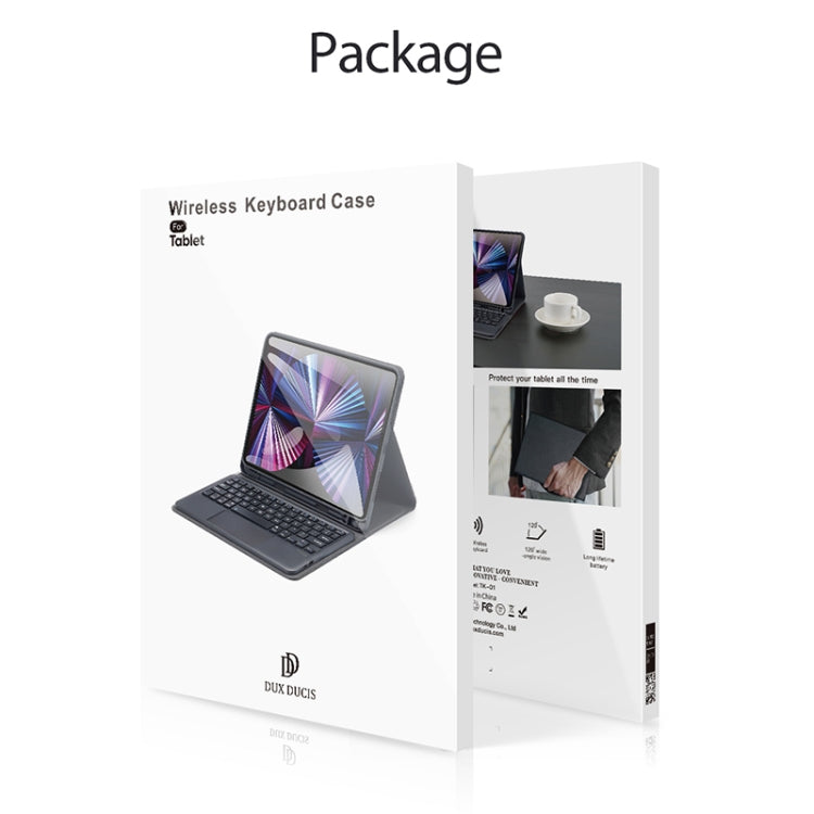 DUX DUCIS Bluetooth Keyboard Leather Case with Touchpad & Smart Sleep Function For iPad Air 4/5 / iPad Pro 11 2018/2020/2021/2022(Black) - Universal by DUX DUCIS | Online Shopping South Africa | PMC TechLife | Buy Now Pay Later Mobicred