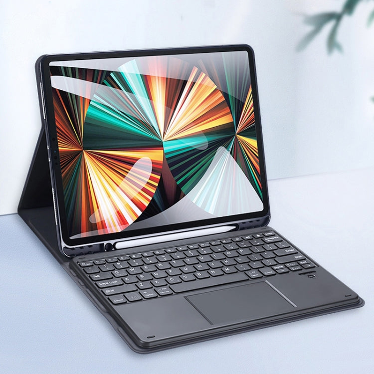 DUX DUCIS Bluetooth Keyboard Leather Case with Touchpad & Smart Sleep Function For iPad Pro 12.9 2020/2021/2022(Black) - free shipping - PMC TechLife - Order now!