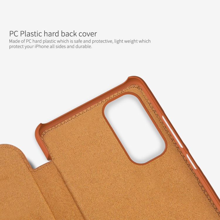 For Xiaomi Redmi Note 11 Global NILLKIN QIN Series Crazy Horse Texture Leather Case(Red) - Xiaomi Cases by NILLKIN | Online Shopping South Africa | PMC TechLife | Buy Now Pay Later Mobicred