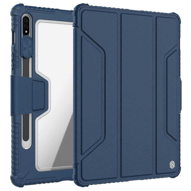 For Samsung Galaxy Tab S8 NILLKIN Bumper Pro Camshield Tablet Leather Case(Blue) - free shipping - PMC TechLife - Order now!