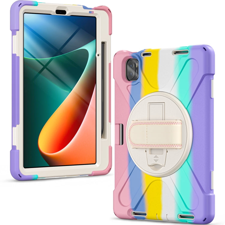 For Xiaomi Pad 5 / Pad 5 Pro Silicone + PC Tablet Case(Colorful Pink) -  by PMC TechLife | Online Shopping South Africa | PMC TechLife