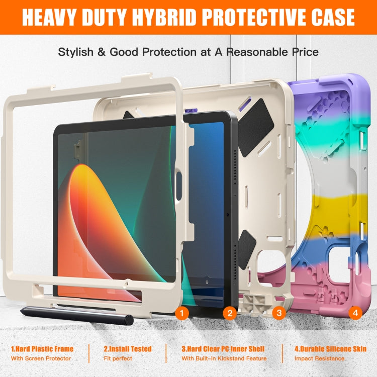 For Xiaomi Pad 5 / Pad 5 Pro Silicone + PC Tablet Case(Colorful Pink) -  by PMC TechLife | Online Shopping South Africa | PMC TechLife