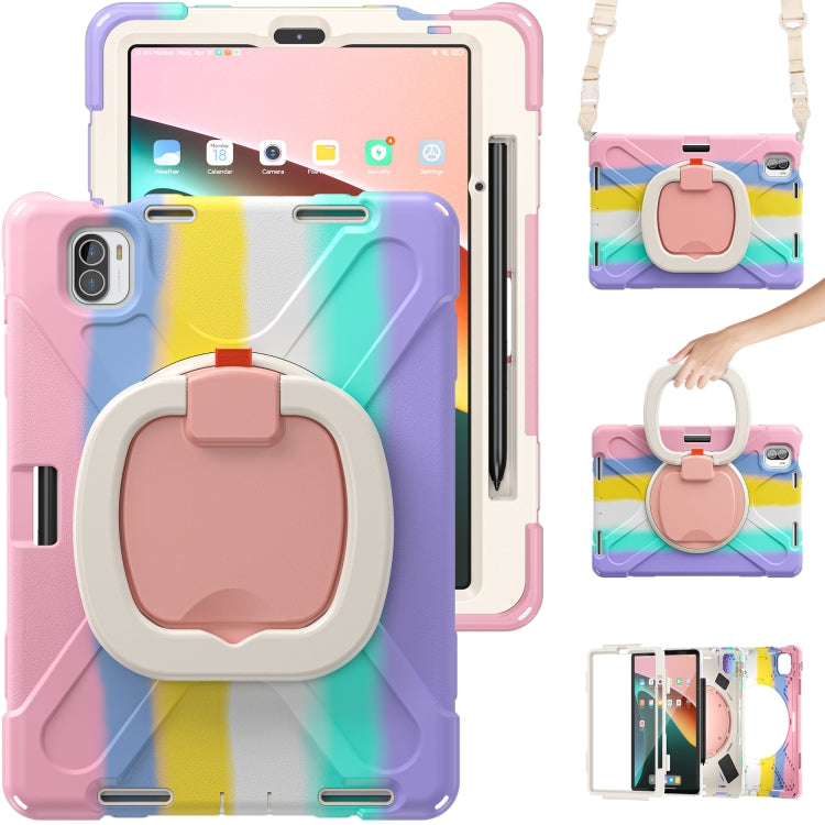 For Xiaomi Pad 5 / Pad 5 Pro Silicone + PC Tablet Protective Case(Colorful Pink) -  by PMC TechLife | Online Shopping South Africa | PMC TechLife