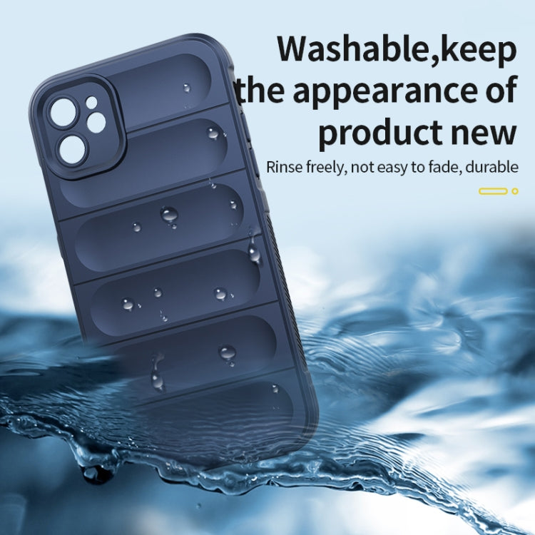 For iPhone 12 Magic Shield TPU + Flannel Phone Case(Grey) - iPhone 12 / 12 Pro Cases by PMC TechLife | Online Shopping South Africa | PMC TechLife | Buy Now Pay Later Mobicred