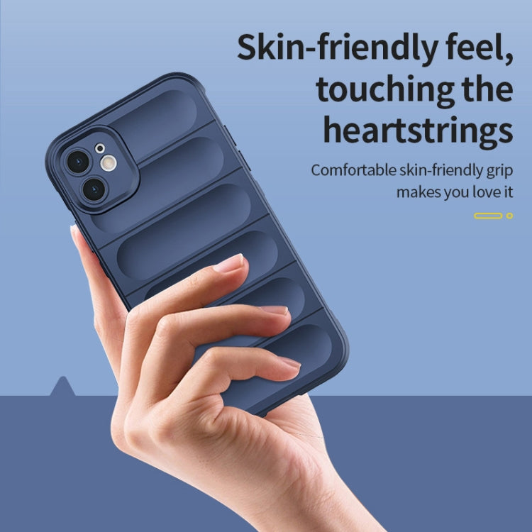 For iPhone 12 Pro Magic Shield TPU + Flannel Phone Case(Black) - iPhone 12 / 12 Pro Cases by PMC TechLife | Online Shopping South Africa | PMC TechLife | Buy Now Pay Later Mobicred