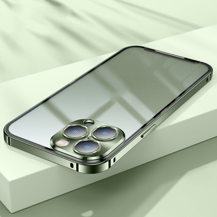 For iPhone 13 Pro Frosted Metal Phone Case (Green) - iPhone 13 Pro Cases by PMC TechLife | Online Shopping South Africa | PMC TechLife