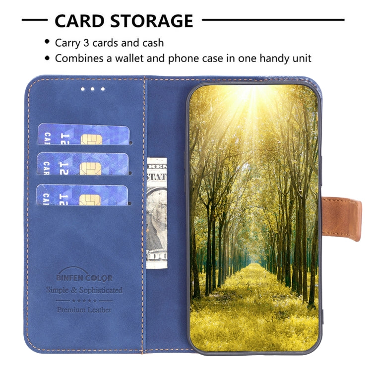 For Samsung Galaxy A53 BF11 Color Matching Skin Feel Leather Phone Case(Blue) - free shipping - PMC TechLife - Order now!