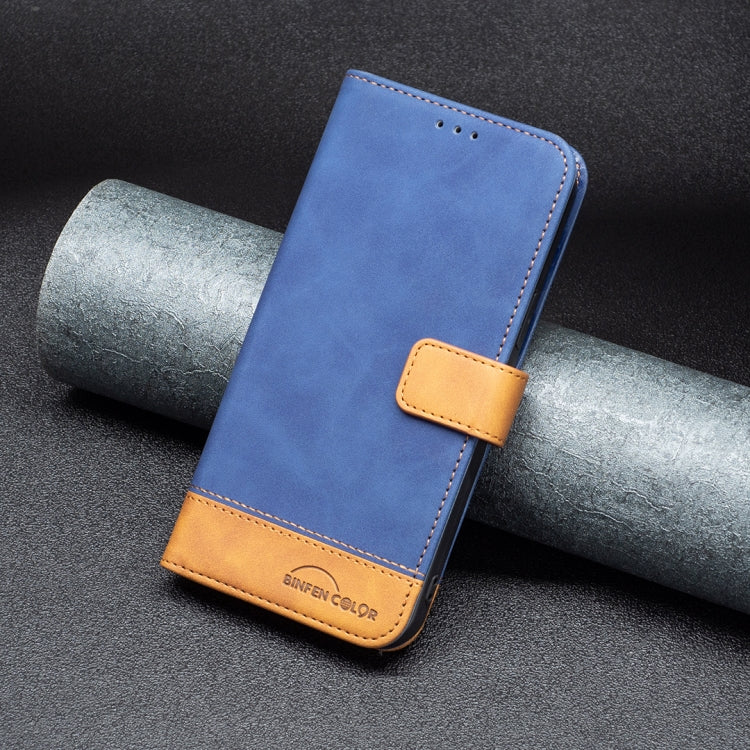 For Samsung Galaxy A53 BF11 Color Matching Skin Feel Leather Phone Case(Blue) - free shipping - PMC TechLife - Order now!