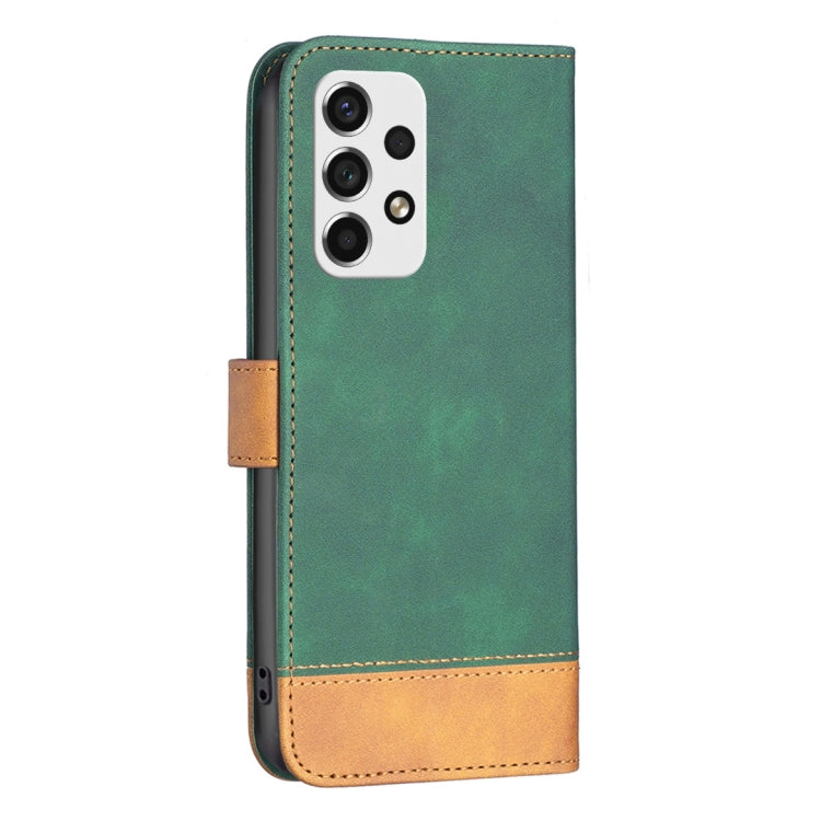 For Samsung Galaxy A53 BF11 Color Matching Skin Feel Leather Phone Case(Green) - free shipping - PMC TechLife - Order now!